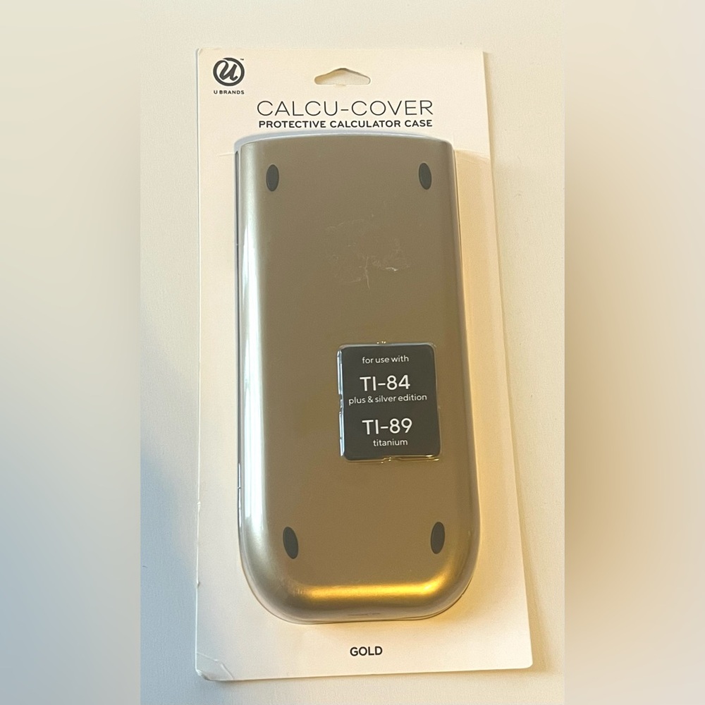 U Brands Gold Calculator Protective Ti-84 Ti-89 Case